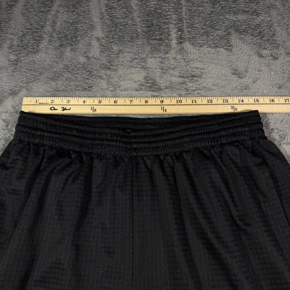Nike Mens XL Basketball Shorts Black Textured Mesh Athletic Gym Swoosh Logo - Picture 5 of 8